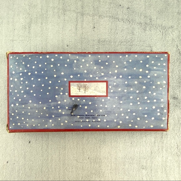 Vintage Avon Scented Snowscene Soap Set 3 X 50g Triangle Soaps Original Package - Picture 2 of 10